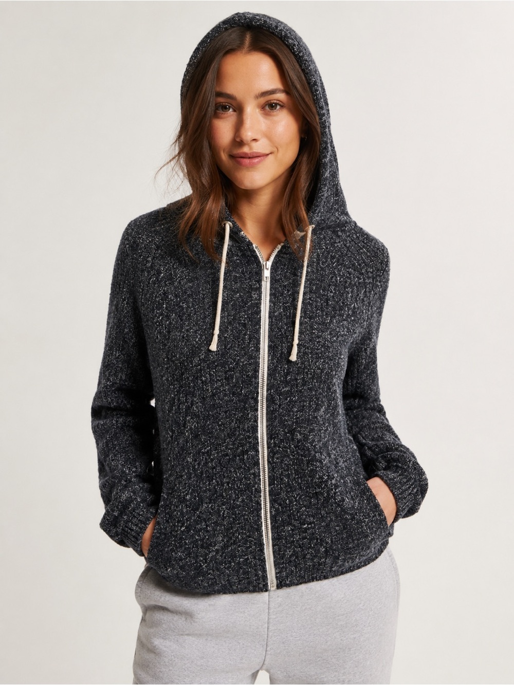 Abercrombie & Fitch Knit Zip-Up Sweater/Size XS